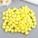 Easter decor "Egg - silver speck" set of 100 pcs yellow 1.5x1.8 cm, 8x8x8 cm
