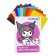 Cardboard of color A4, 10 sheets 10 colors kuromi, shaking, (gold + silver), 220g/m²
