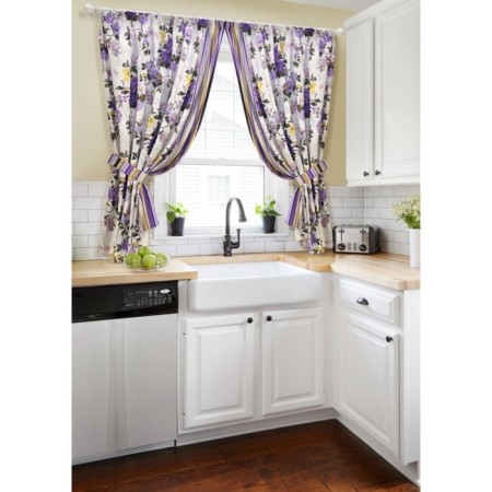 Set of curtains on braid Melodia Raya, size 350x175 cm-1