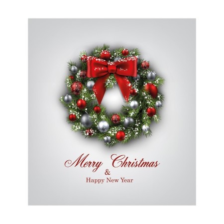 Set of napkins for setting the table "Fairytale Christmas Wreath", rectangular, size 32x46 cm, 4 pcs-2
