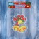 Glass sticker "Festive bells" 10x12 cm