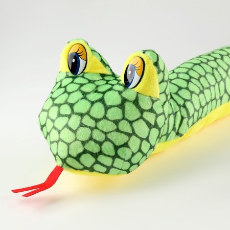 Soft toy "Snake", 100 cm, green color-2