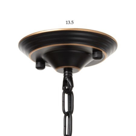 Chandelier 2713/6 E27 40W black and gold 77x77x52-82 cm Bayerlux-9