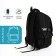 Youth backpack from lightning textiles, 5 pockets, black color