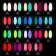 Glow in the Dark, 3 phase, 8 ml, LED/UV nail polish, luminescent, purple-pink color (33)