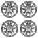 Wheel caps R16 "Lyon", silver, set 4 pcs