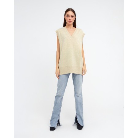 Women's vest MIST, p. L-XL, beige-5