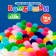 A set of textile details for the decor "bombs" 100 pcs. set, size 1 pc. 1.2 cm, color mix
