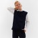 Minaku boy's vest for a boy: School Collection, Dark blue color, height 128 cm