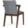 Wooden stool Artis array of gvee/fabric, Cappuccino/gray 49x58x84 cm