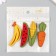 Decor for creativity claims. suede "fruits, vegetables" mix 7x2.2 cm