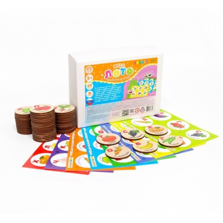 Lotto children's “Vegetables, fruits, berries” (round chips)-2