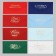 A set of envelopes for money, “Happy New Year”, 8 pieces, software touch, embossing, 19 x 9.2 cm, New Year