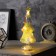 Figure Light "Christmas tree New Year", 24x12 cm, 10 LED, AAAX2 batteries (not included), glow warm white