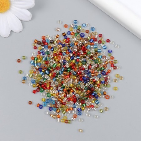 Glass beads 8/0 "translucent multi -colored" 450 gr