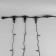 Garland "Clip-Light" 3 threads of 20 m, IP44, UMS, dark thread, 399 LED, white glow, flicker, 24 V