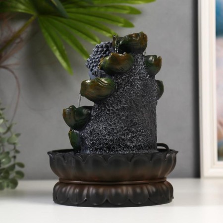 Table Polystone Fountain from the Buddha with Lides 26.5x20.5x20.5 cm-3