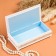 Casket - a bill "Bird on a branch", white, 8.5 × 17 cm, lacquer miniature