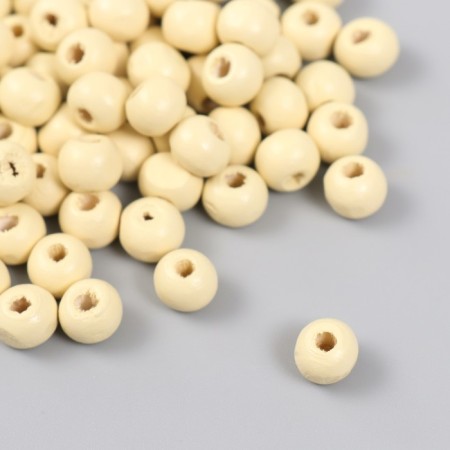 Beads for creativity tree "Light tan" D-0.8 cm, set of 20 g