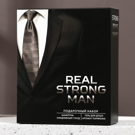 Gift kit Real Strong Man, shower gel 200 ml and hair shampoo 200 ml, Hard line-8