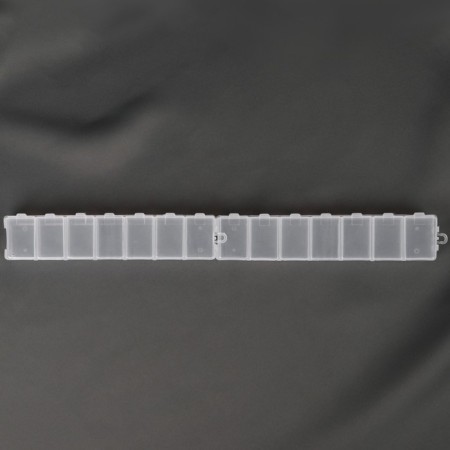 Organizers for storing trifles, with suspensions, are fastened, 2 pcs, 7 departments, 15.2 × 3.2 × 1.8 cm-2