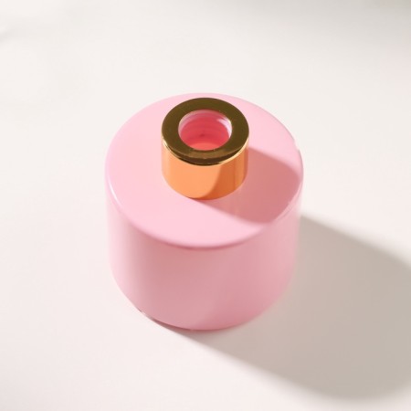Diffusor for essential oils with a lid "Pink marshmallow" Gloss 100 ml 7x7x7.5 cm-4