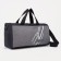 Sports bag with lightning, 2 external pockets, gray/black color