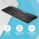 Keyboard A4Tech FSTYLER FBK25 Black/Gray USB wireless BT/Radio Slim Multimedia (FBK 106853