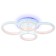 LED ceiling LED with RGB backlight and Ambrella Light, Original, FA9524, 4XLED, 92 W, 6900LUM, 3000, 6400K, white color