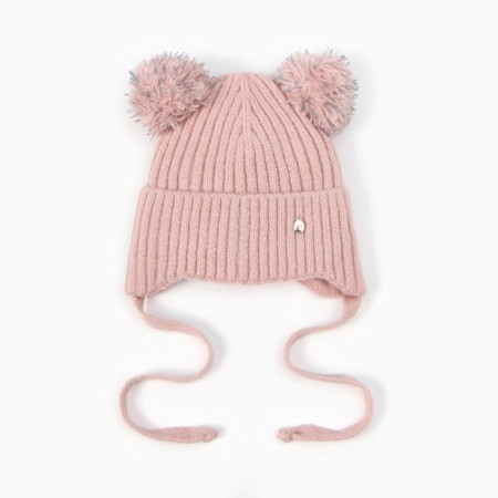 Children's hat, powder color, size 50-52