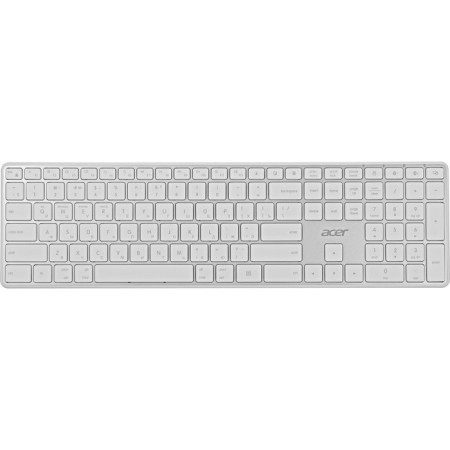 Keyboard Acer OKR301 White/silver USB wireless BT/Radio Slim Multimedia (ZL.KBDE 106689