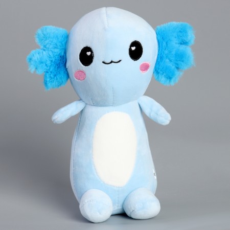 Soft toy "Axolotl", 23 cm, blue color-1