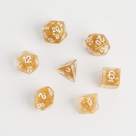 Cubes set for D&D (Dungeons and Dragons, DND), series: D&D, "Yantar", 7 pcs-1