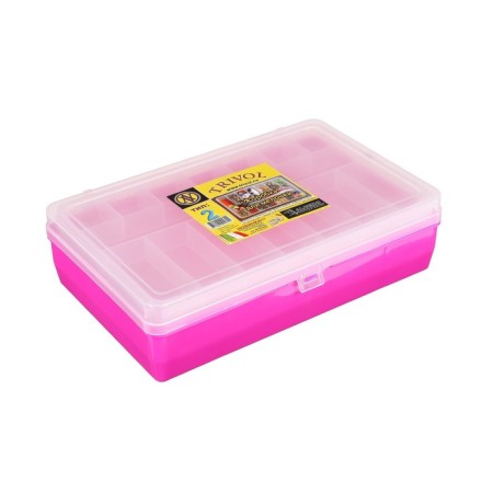 Box "Trivil" Type-2, bunk, 235 x 150 x 65 mm, raspberry
