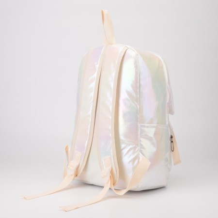 Youth backpack from lightning textiles, 4 pockets, white color-3