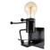 Sconces "man" E27 40W black 14x14x17 cm