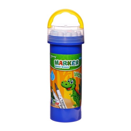 A set of markers 24 colors is bilateral, in plastic tube mix-9