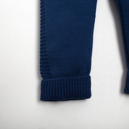 Knitted crumb set "Trendy" height 80-86 cm, blue color-7