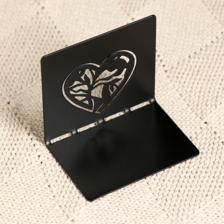 Climb "Heart" 6x5cm, black-2