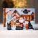 New Year's handwriting engraving “New Year! Animals and Santa Claus "with a color basis