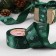 Satin tape "Christmas tree toys", 40 mm, 23 ± 1 m, dark green color No. 49