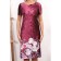 Women's dress, size 46, burgundy color
