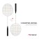 ONLYTOP Badminton Set: 2 rackets, Volan, in the grid, Mix colors