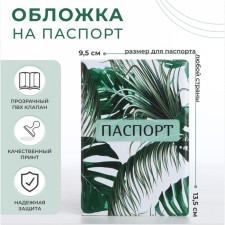Cover for passport, green color