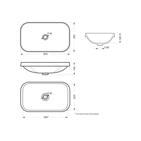 Sinita Luxe Infinity Inside Sanita sink, white-3