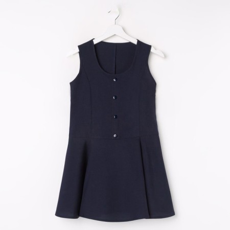 School sundress for girls, blue color, height 122-13