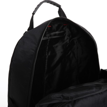 Tourist backpack on lightning, with an increase, 5 outer pockets, black color-9