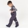 Pants are children insulated, graphite color, height 98 cm