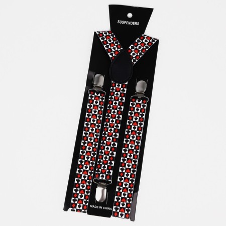Adults adults, width 2.5 cm, white/red/black color