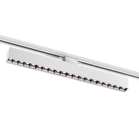 Snow -shaped single -phase three -core LED Novotech. Iter, 30W, LED, 94x533x36 mm, white color